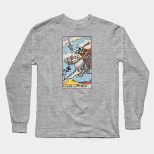 The Knight of swords tarot card (distressed) Long Sleeve T-Shirt